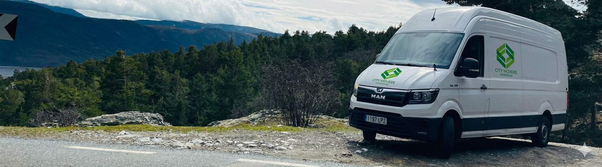 Furgoneta de CityMovers por Europa